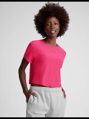 Beyond Yoga Featherweight Supreme Cropped Tee L & XL